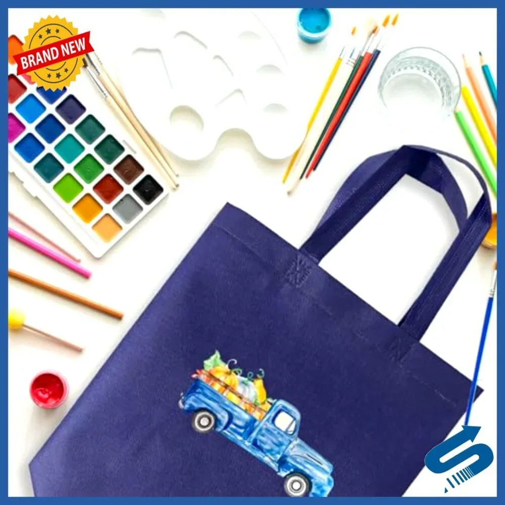 Reusable Foldable Tote Bags Non-Woven Grocery Shopping Bulk Pack Eco-Friendly